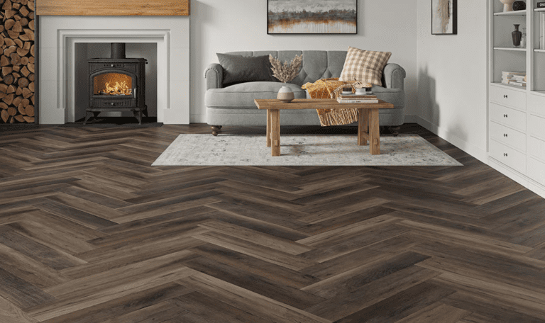 Montique Daintree Click Herringbone Pentle Oak Luxury Vinyl Tile