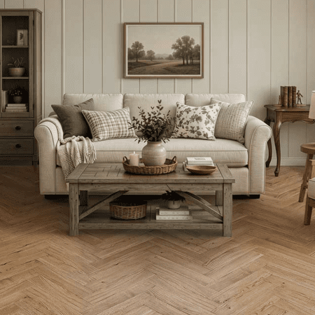 Montique Cannock Chase Solid Herringbone Cadogan Solid Wood