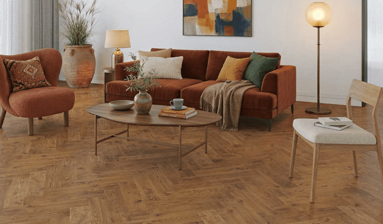 Montique Cannock Chase Solid Herringbone Russell Solid Wood