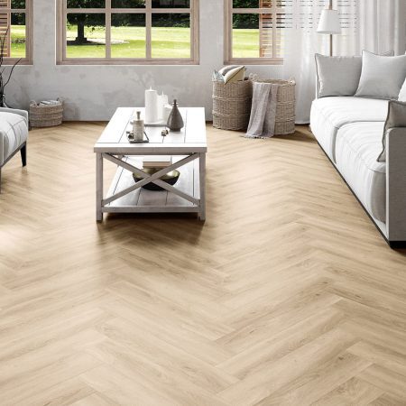 Invictus Maximus Click Cork Backing Divine Oak Parquet - Champagne