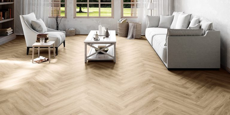 Invictus Maximus Click Cork Backing Divine Oak Parquet – Champagne