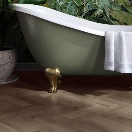 Invictus Maximus Click Cork Backing Highland Oak Parquet - Roasted