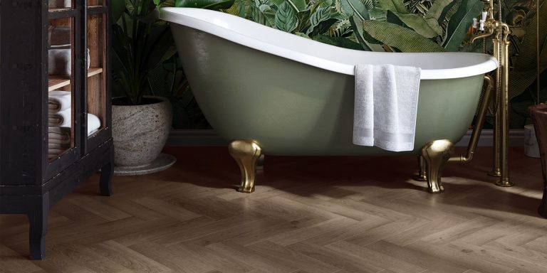 Invictus Maximus Click Cork Backing Highland Oak Parquet – Roasted