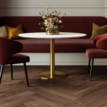 Invictus Maximus Click Cork Backing Highland Oak Parquet - Chocolate