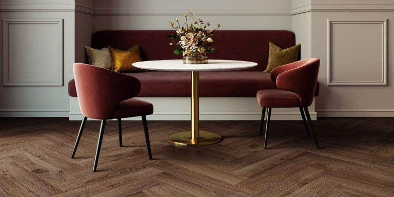Invictus Maximus Click Cork Backing Highland Oak Parquet – Chocolate